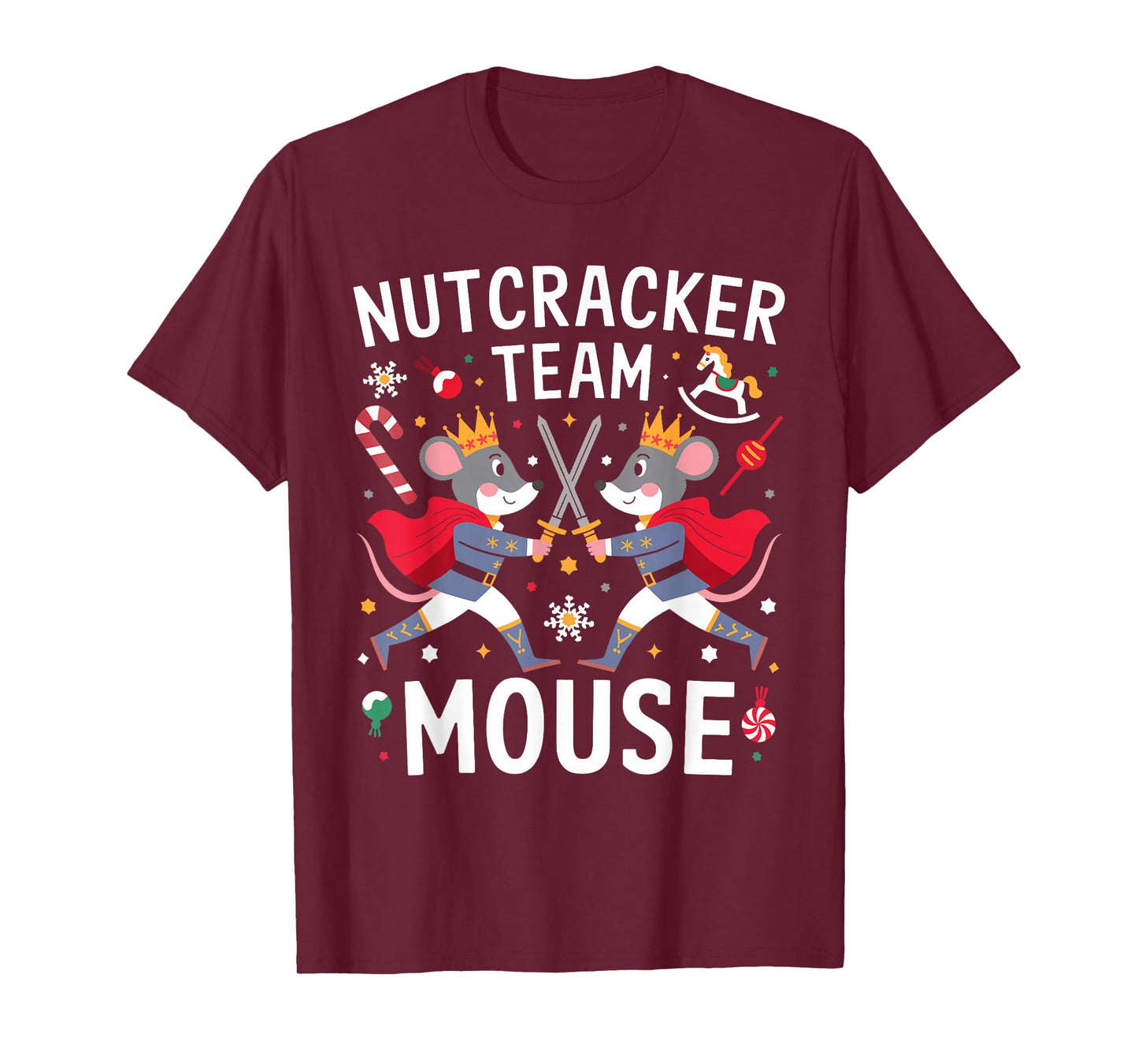 Team Mouse Nutcracker Shirt Christmas Dance Funny Soldier T-Shirt