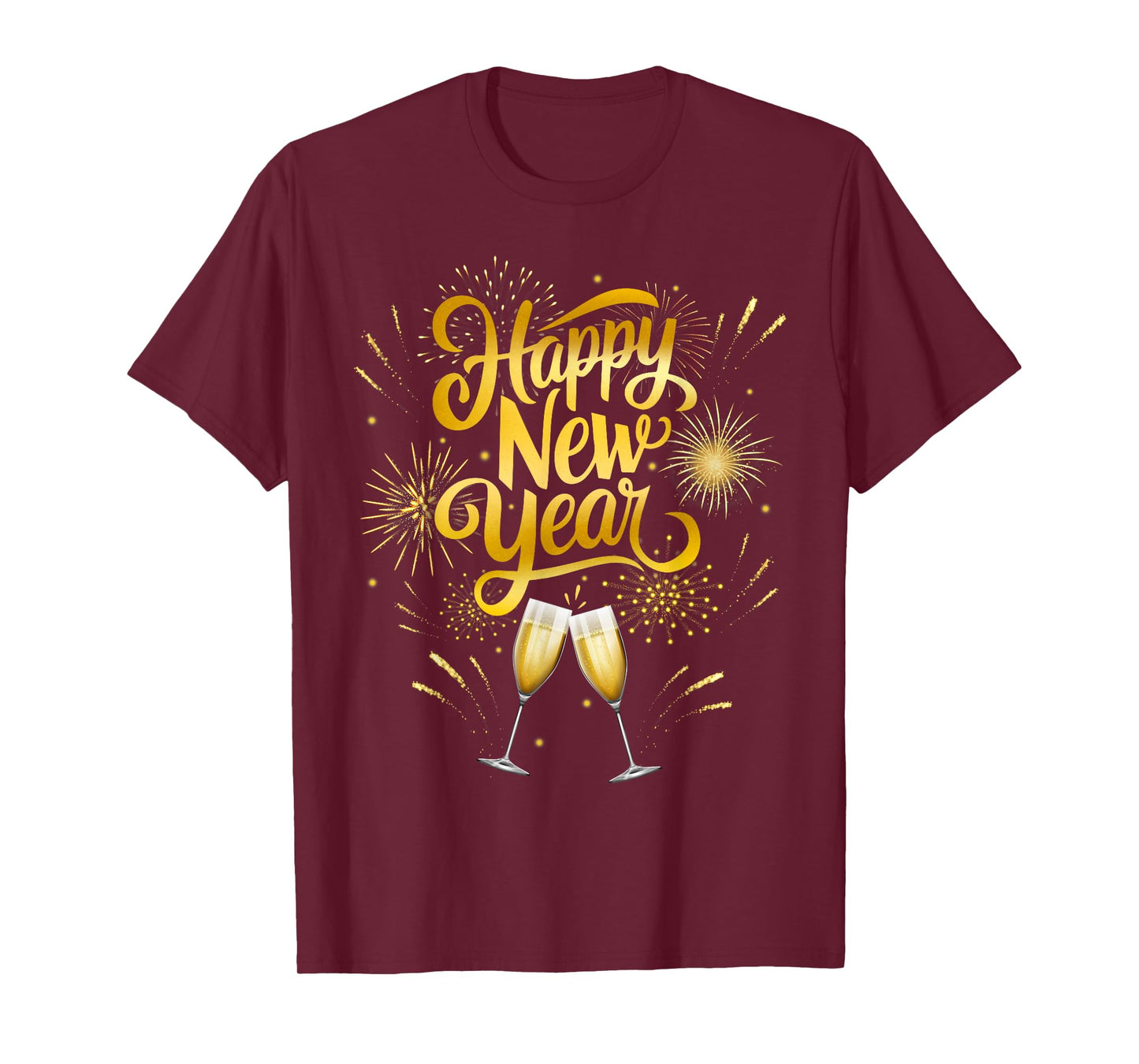 New Years Eve Party Supplies 2026 Happy New Year Fireworks T-Shirt
