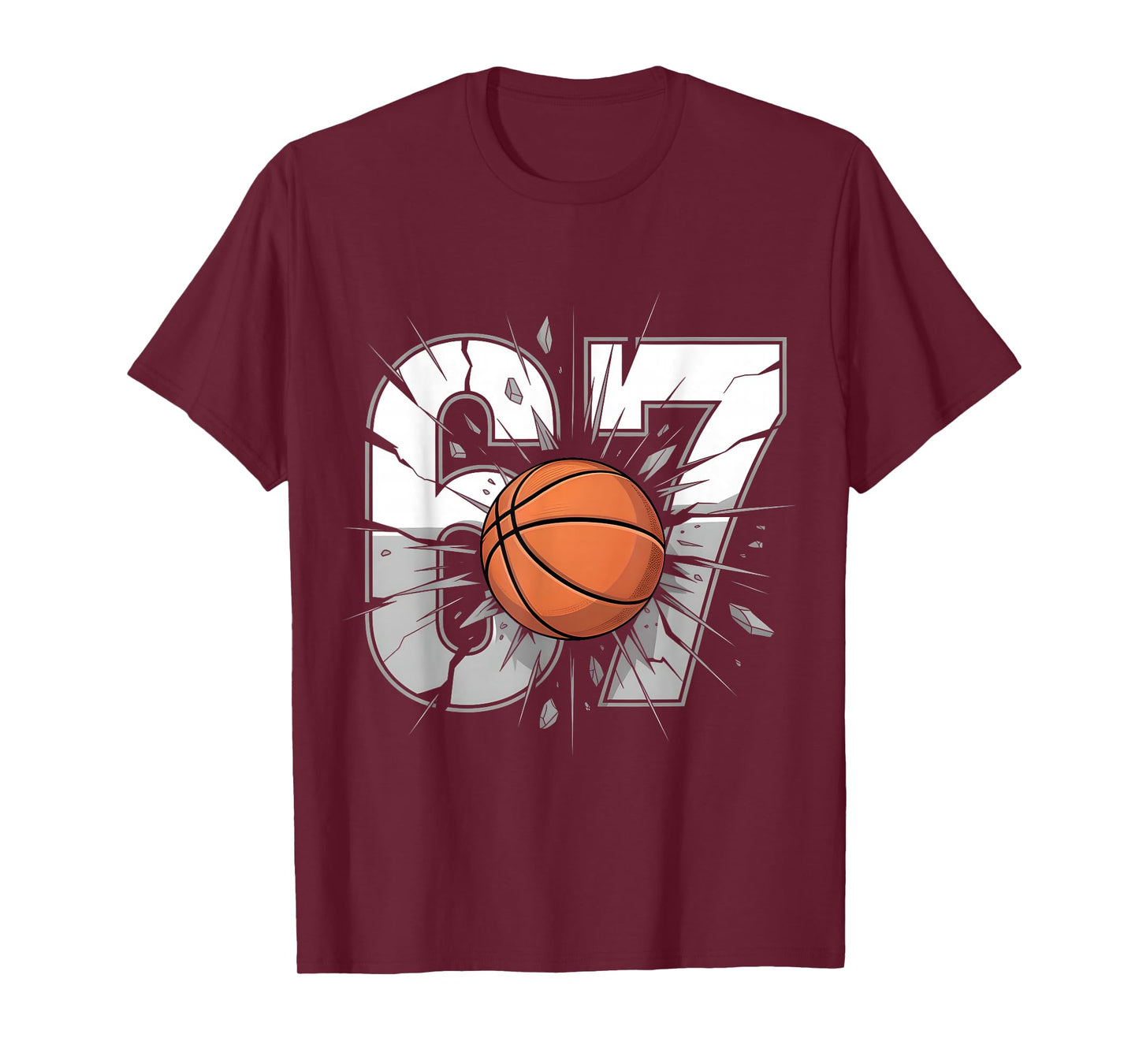 67 Basketball Six Seven 6 7 Meme 67 T-Shirt