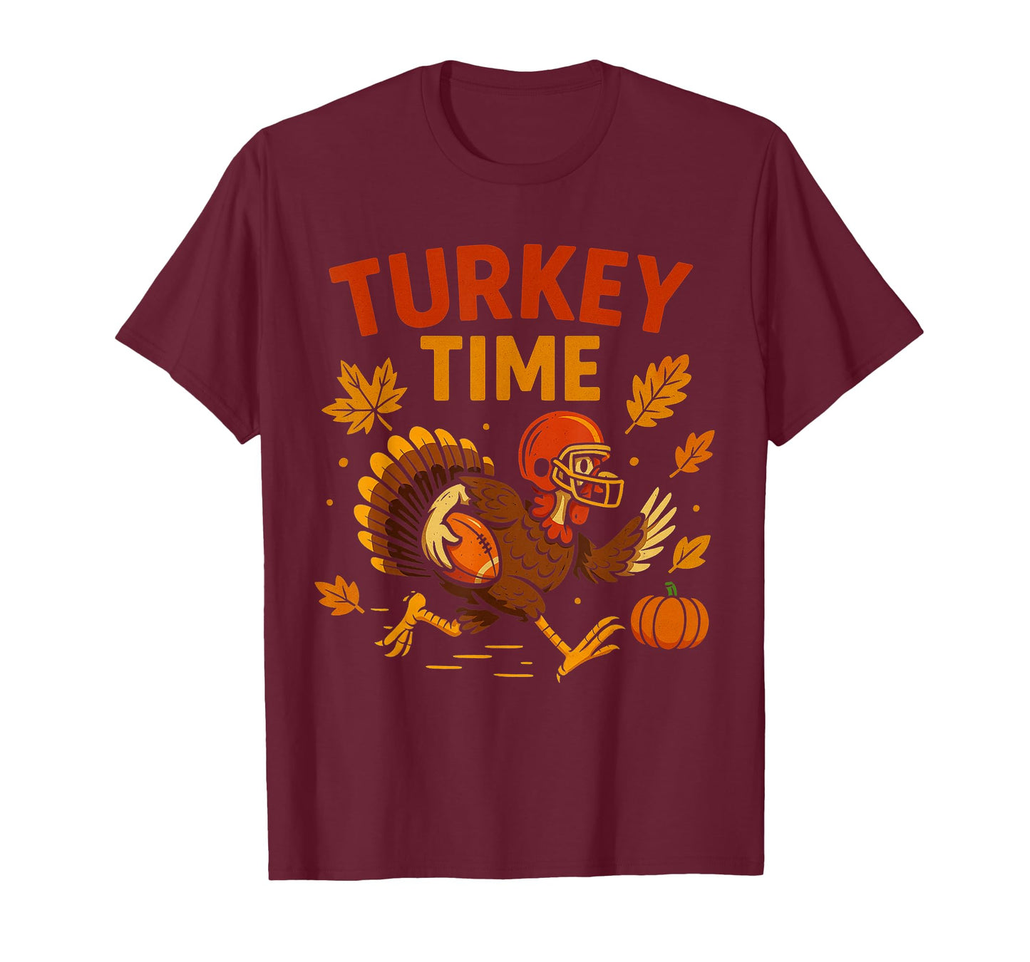 Football Thanksgiving Shirts for Kids Boys Girls Turkey T-Shirt