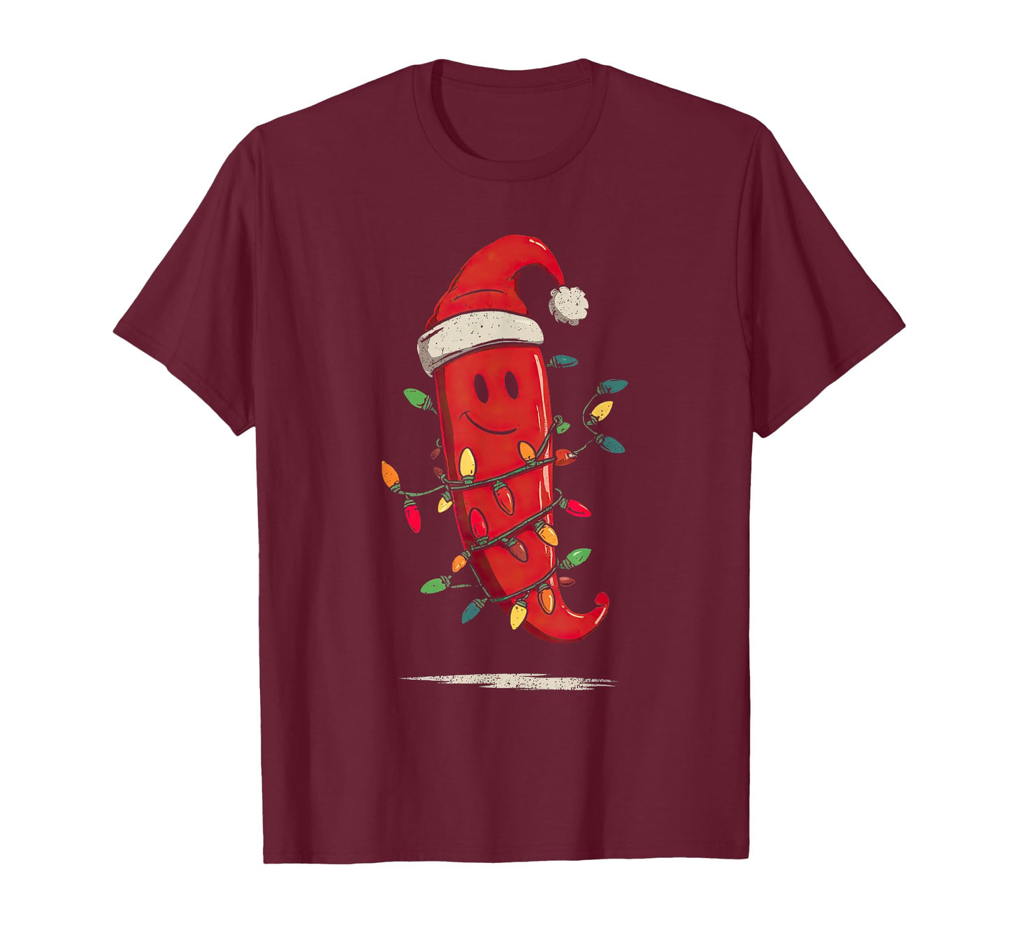 Funny Chili Pepper Christmas Graphics Lights Lover T-Shirt