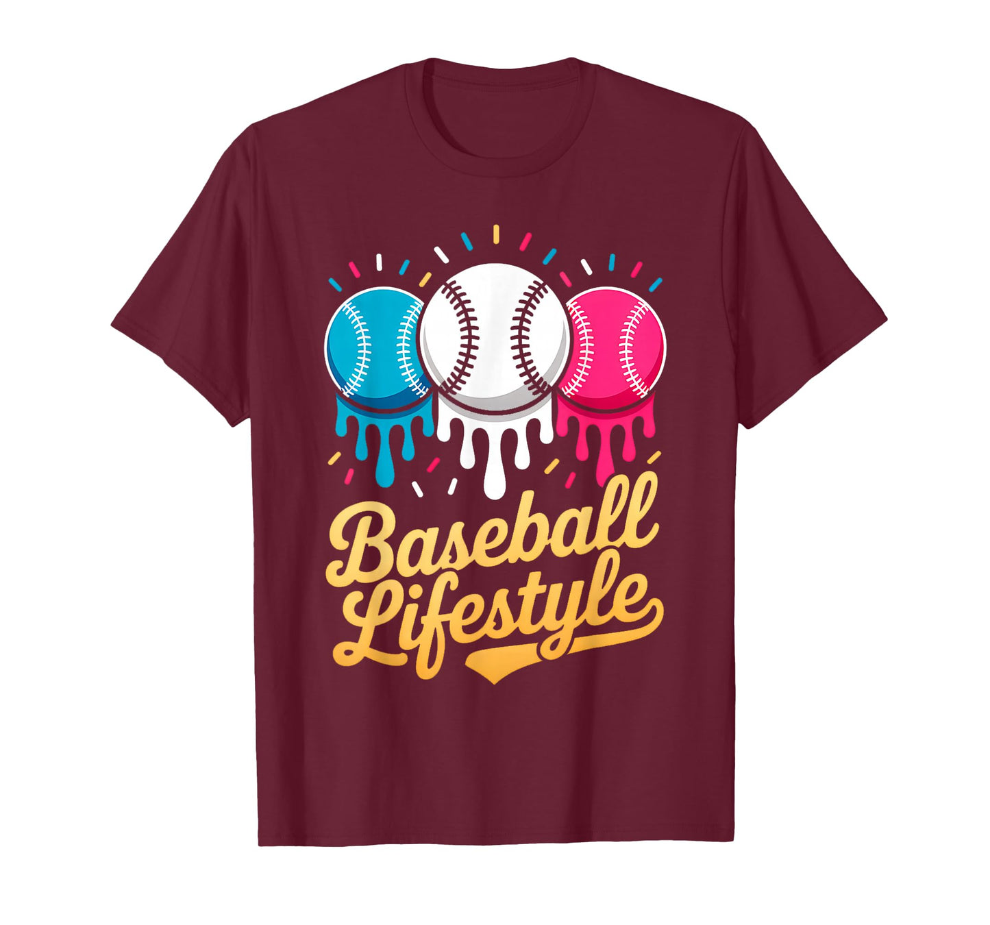 Baseball Lifestyle 101 Apparel Youth Baseball Drip Icecream T-Shirt