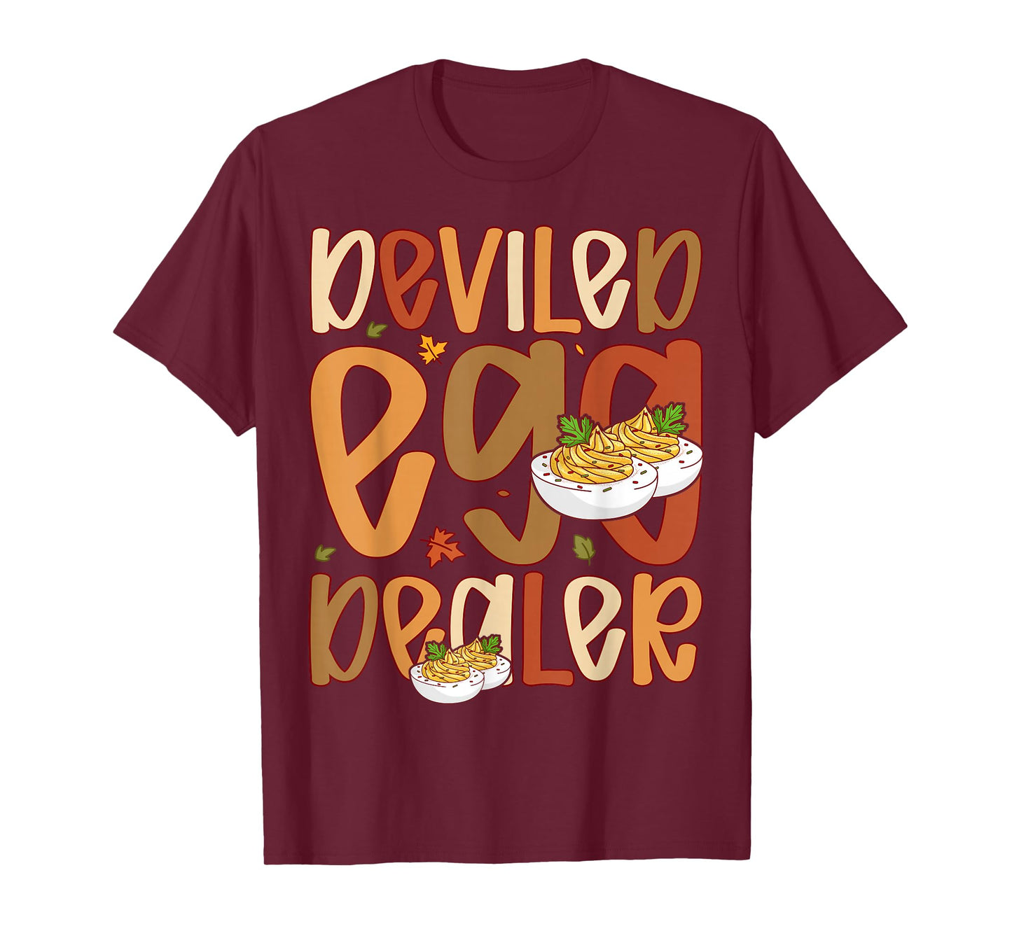 Retro Deviled Egg Dealer Thanksgiving Dinner Funny T-Shirt