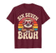 Six Seven Bruh Sloth Retro Vintage Funny 67 Meme Kids T-Shirt