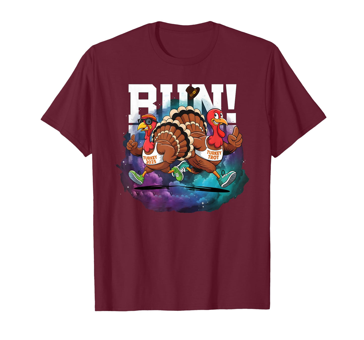 Turkey Run Costume Thanksgiving Running Turkey Trot T-Shirt