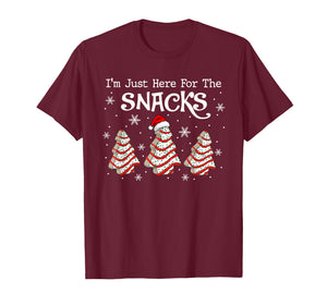 I'm Just Here for The Snacks Christmas Cakes Debbie Becky T-Shirt