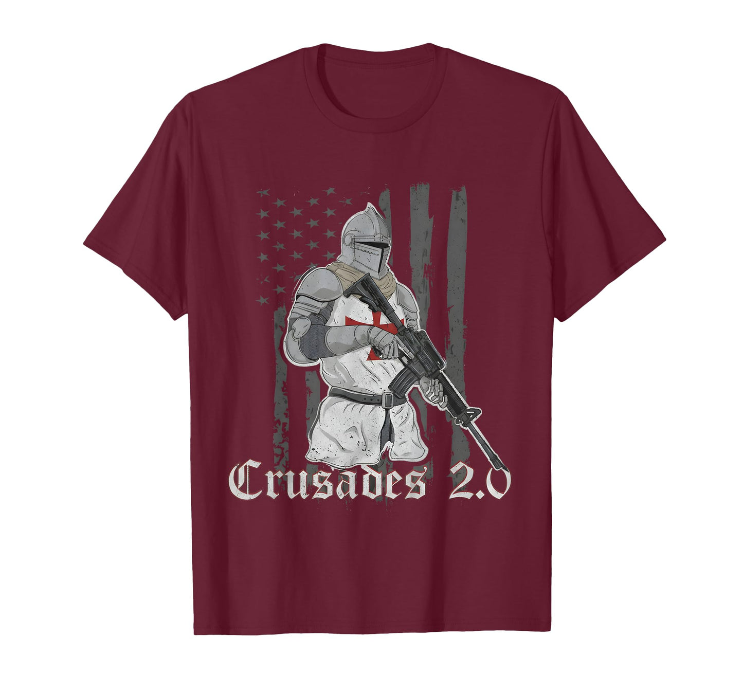 Crusades 2.0 USA American Us Flag Quote T-Shirt