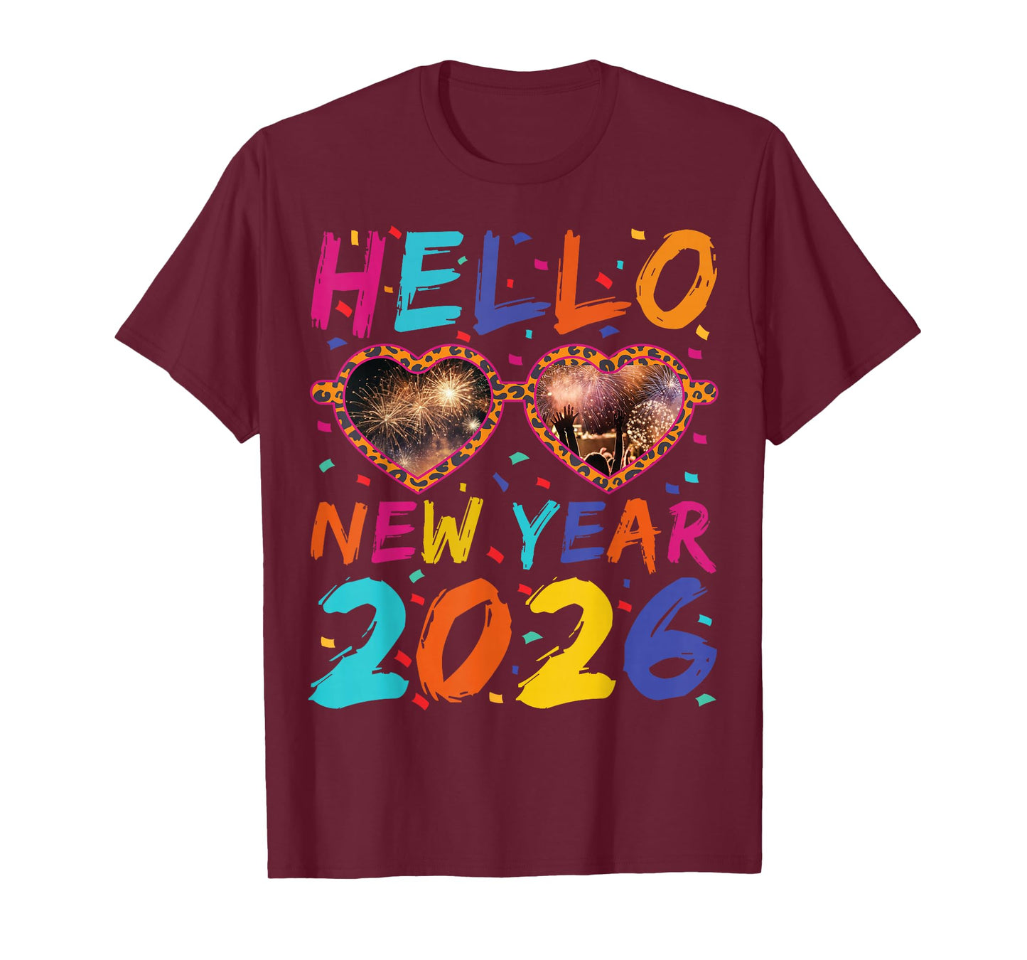 Hello New Year 2026 Party Celebration Family Matching T-Shirt