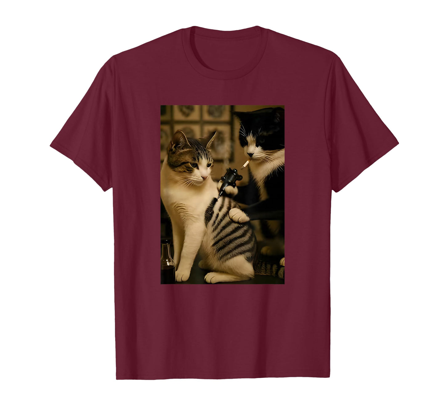 Retro Cat Tattoo Meme, Funny Cat Meme T-Shirt