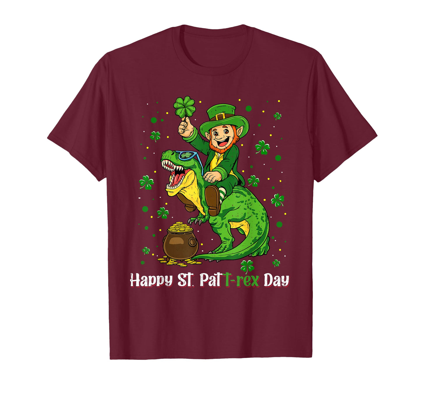 Funny T-Rex Dinosaur St Patricks Day for Boys Kids Toddler T-Shirt