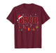 Bruh Funny Christmas Red Plaid Teens Boys Kids Xmas Pajamas T-Shirt