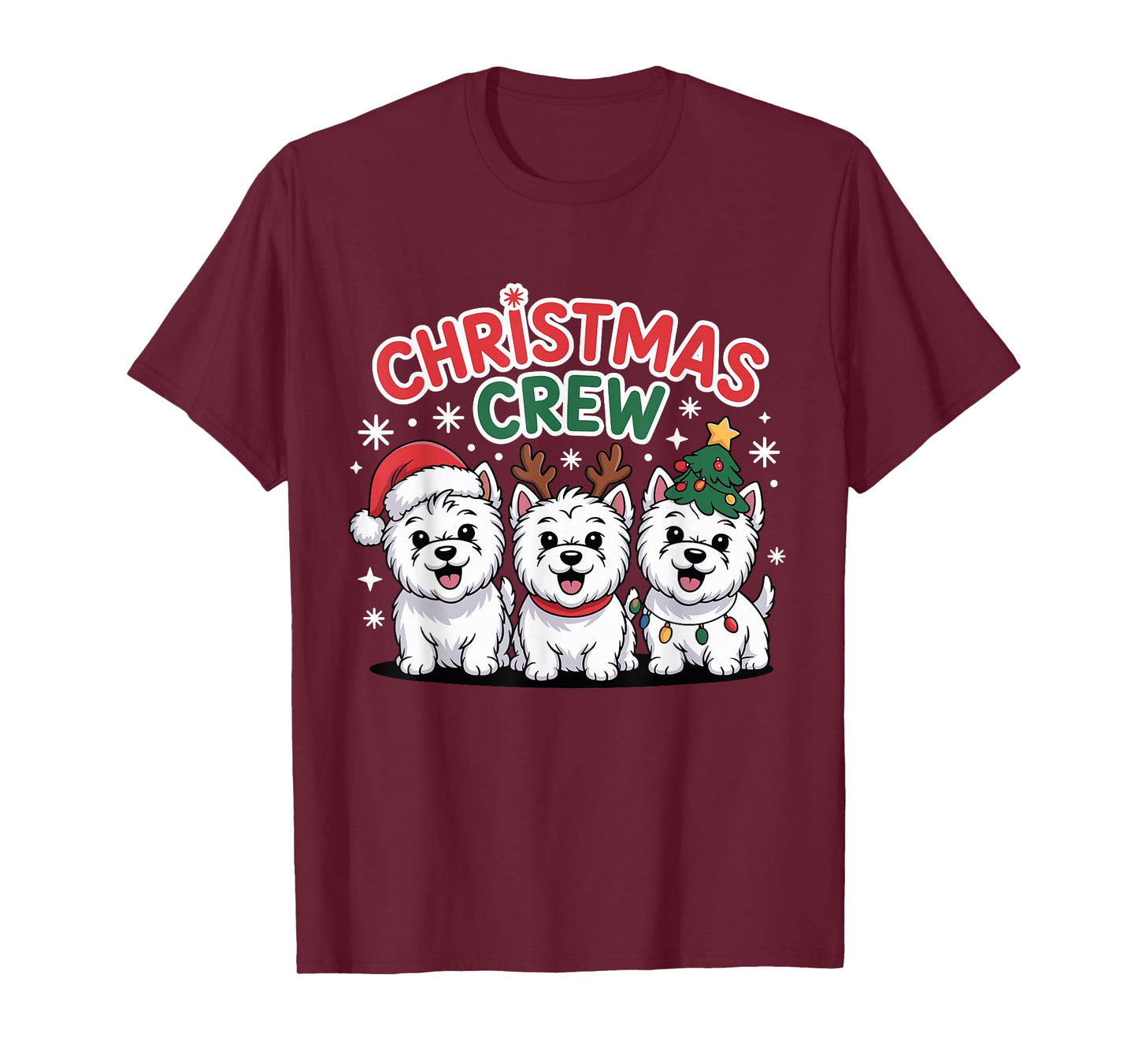 Christmas Crew Westie Christmas West Highland White Terrier T-Shirt