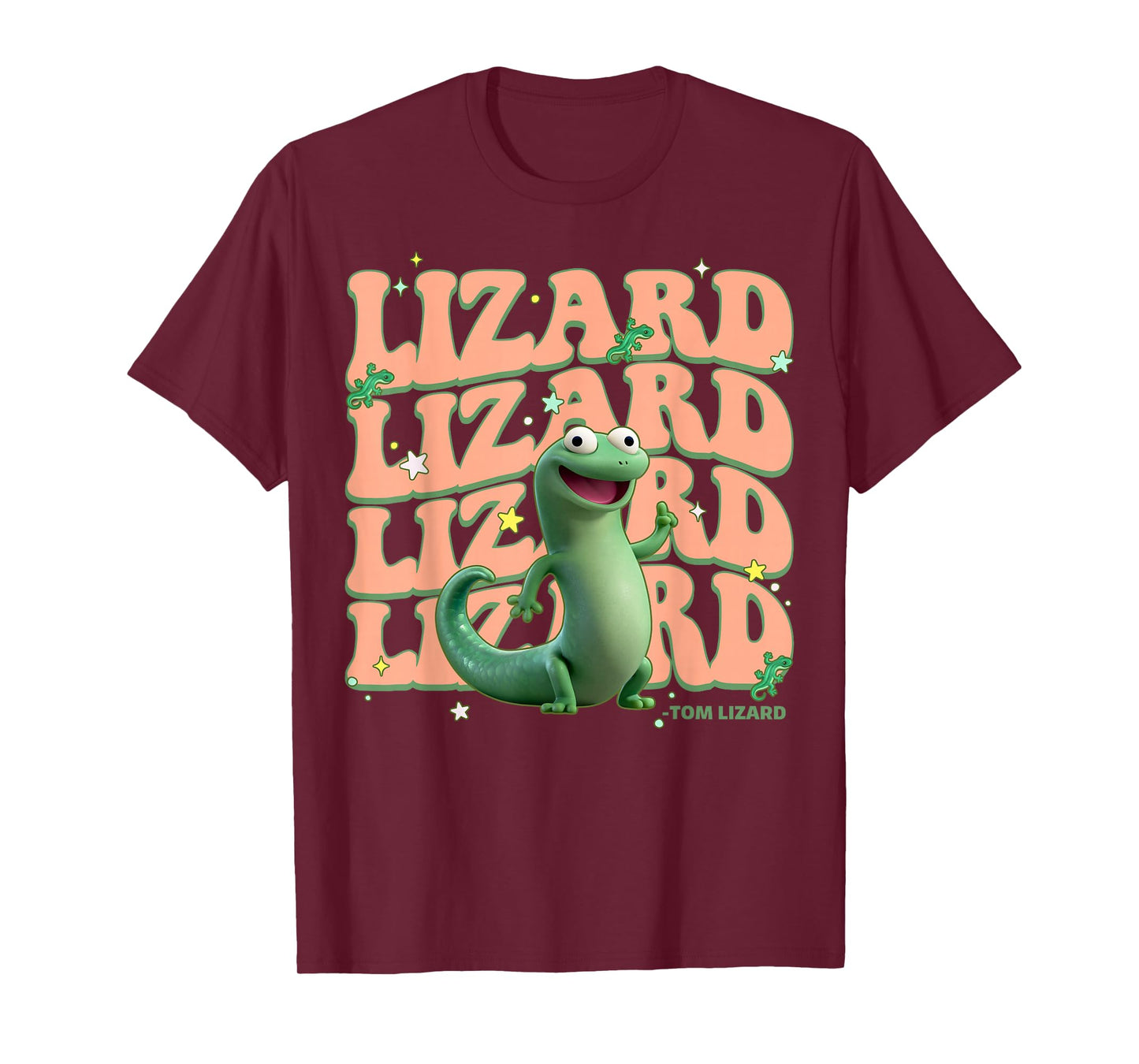 Disney Pixar Hoppers Cute Tom Lizard Groovy Poster T-Shirt