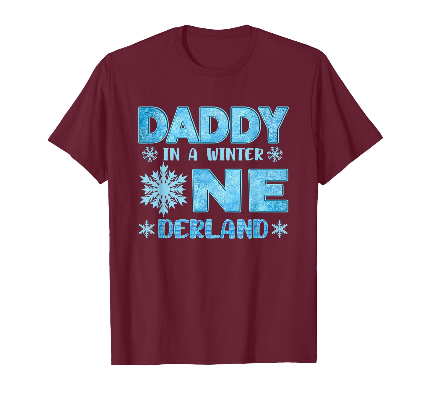 Daddy in A Winter Onederland Bday Girl Sweet Snowflake T-Shirt