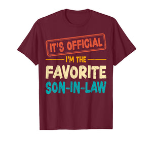 It's Official I'm The Favorite Funny Son in Law T-Shirt