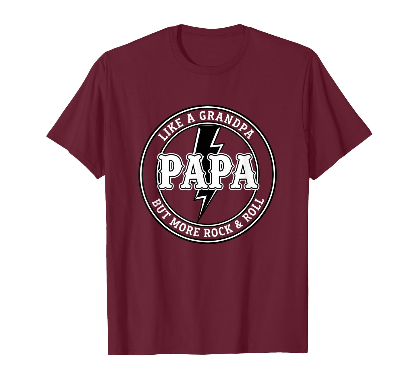 Dad Papa Like A Grandpa But More Rock & Roll, Funny DadPapa T-Shirt