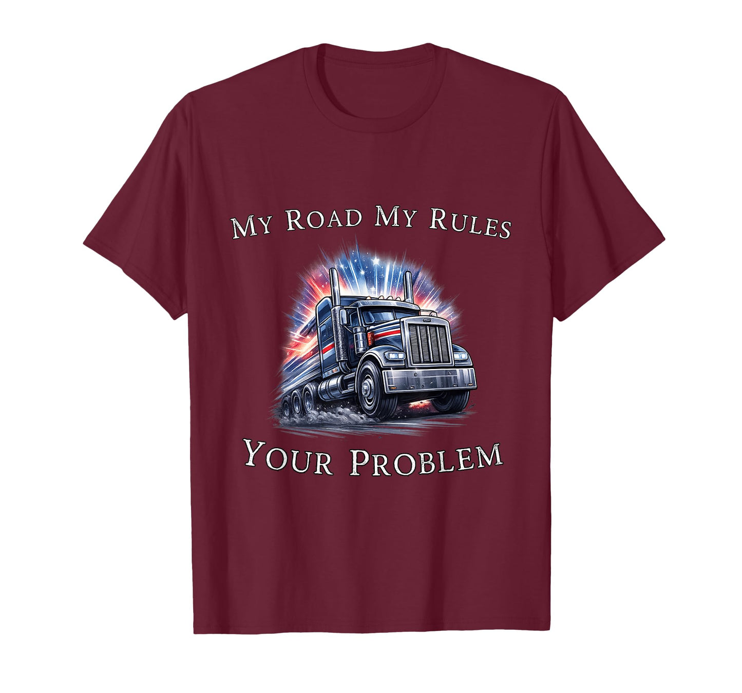 Trucker American Flag Truck Driver T-Shirt