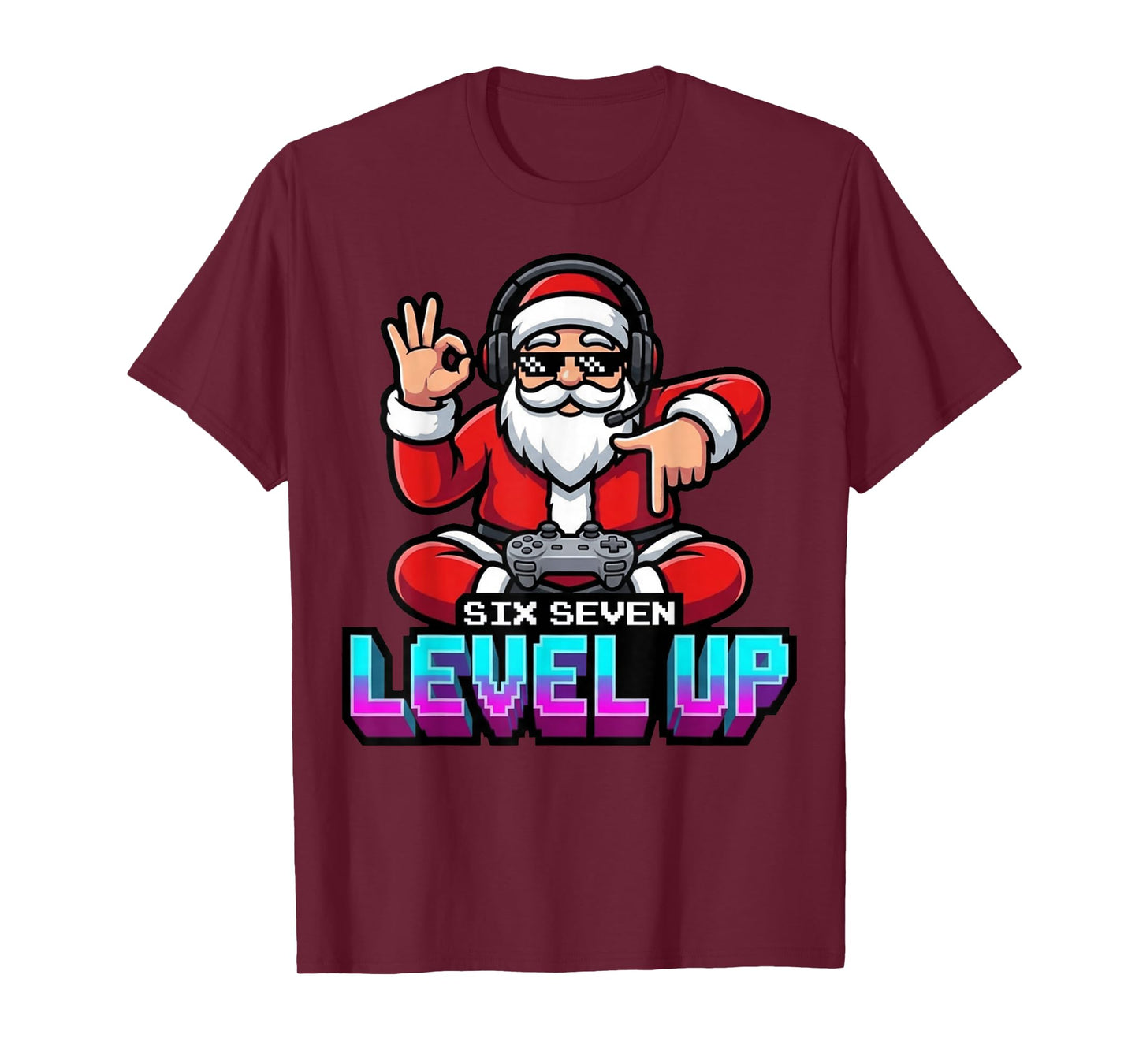 Gamer Boys Santa Video Game Christmas 67 T-Shirt