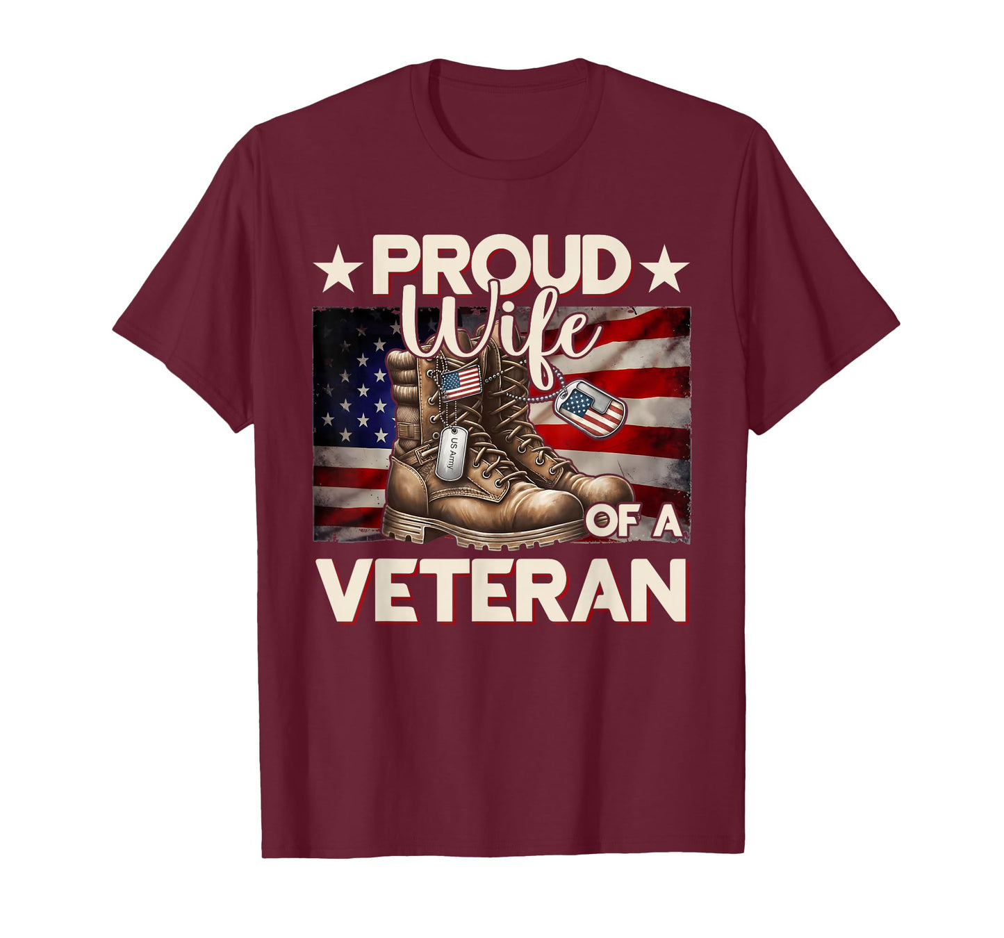 Veteran Dad Mom Grandpa American Flag USA Veterans Day T-Shirt