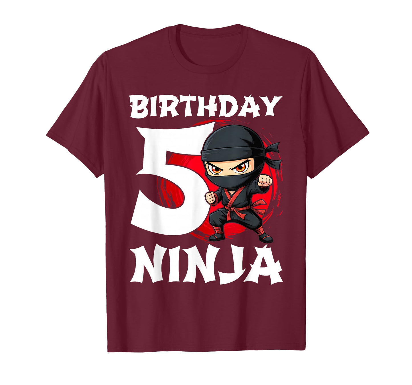 Birthday Ninja - 5 Year Old Party Theme T-Shirt