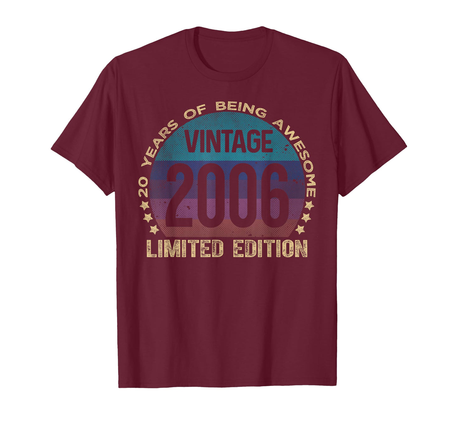 20 Year Old Gifts Vintage 2006 Limited Edition 20th Birthday T-Shirt