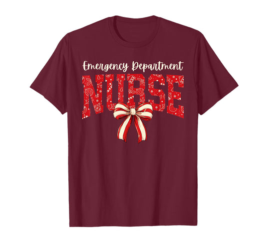 Christmas Emergency Room ER RN Nurse Department T-Shirt