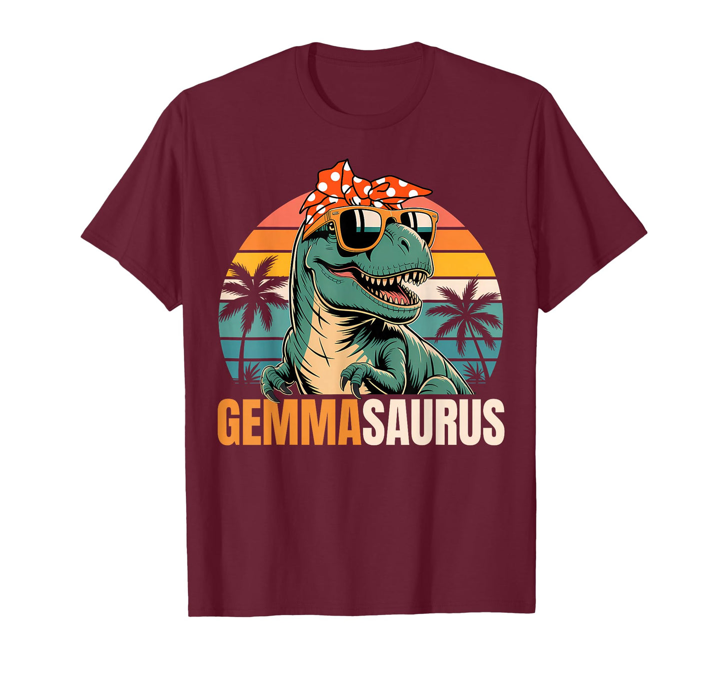 Gemma Saurus GemmaSaurus T Rex Dinosaur Family Matching T-Shirt