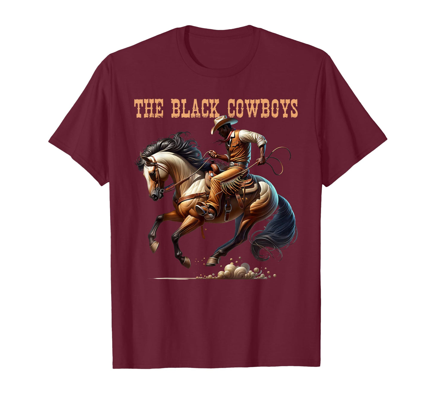 Cowboy Western Rodeo Funny Men Man Dad Boys T-Shirt