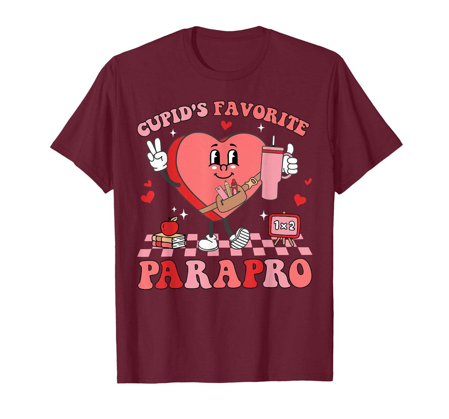 Cupids Favorite para Valentines Day Paraprofessional Teacher T-Shirt