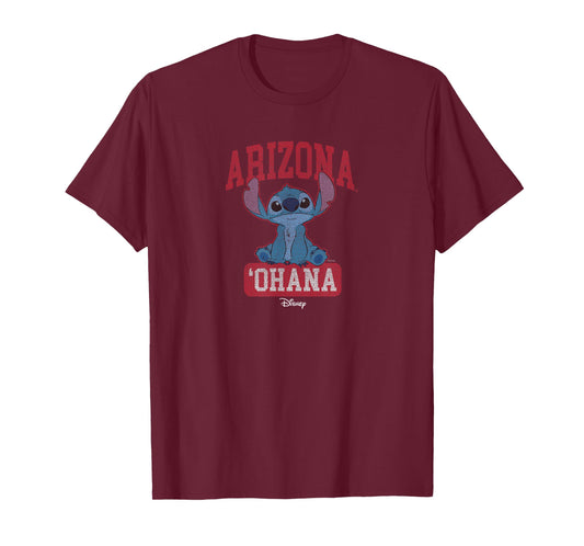 Arizona Wildcats Stitch Ohana Vintage Navy T-Shirt