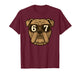 Funny English Bulldog Dog Sunglasses 67 Six Seven Meme T-Shirt