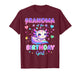 Grandma of The Birthday Girl Axolotl Theme Family Matching T-Shirt