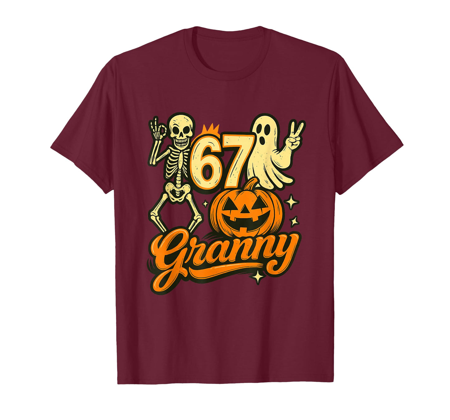 Haunted by 67 Six Seven 6 7 Meme Gen Alpha Halloween Shirt T-Shirt
