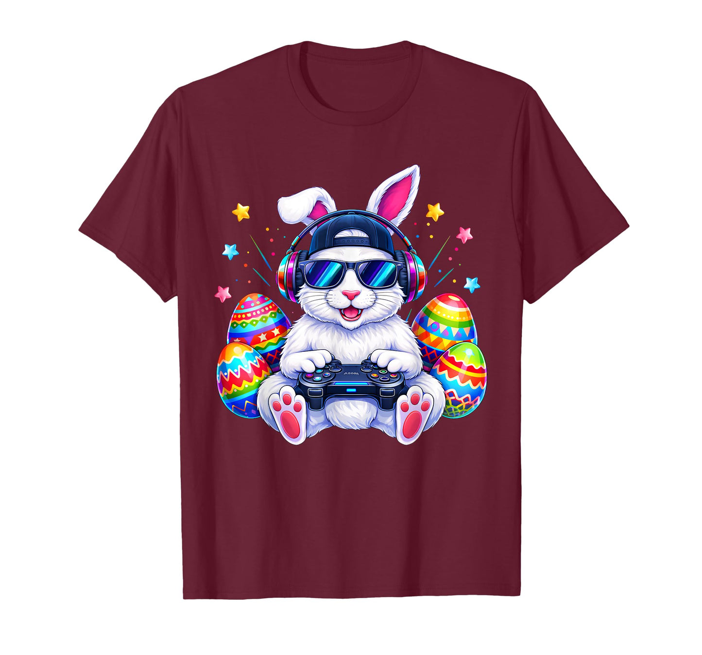 Funny Gaming Game Bunny Rabbit Easter Men Boy Toddler Kid T-Shirt