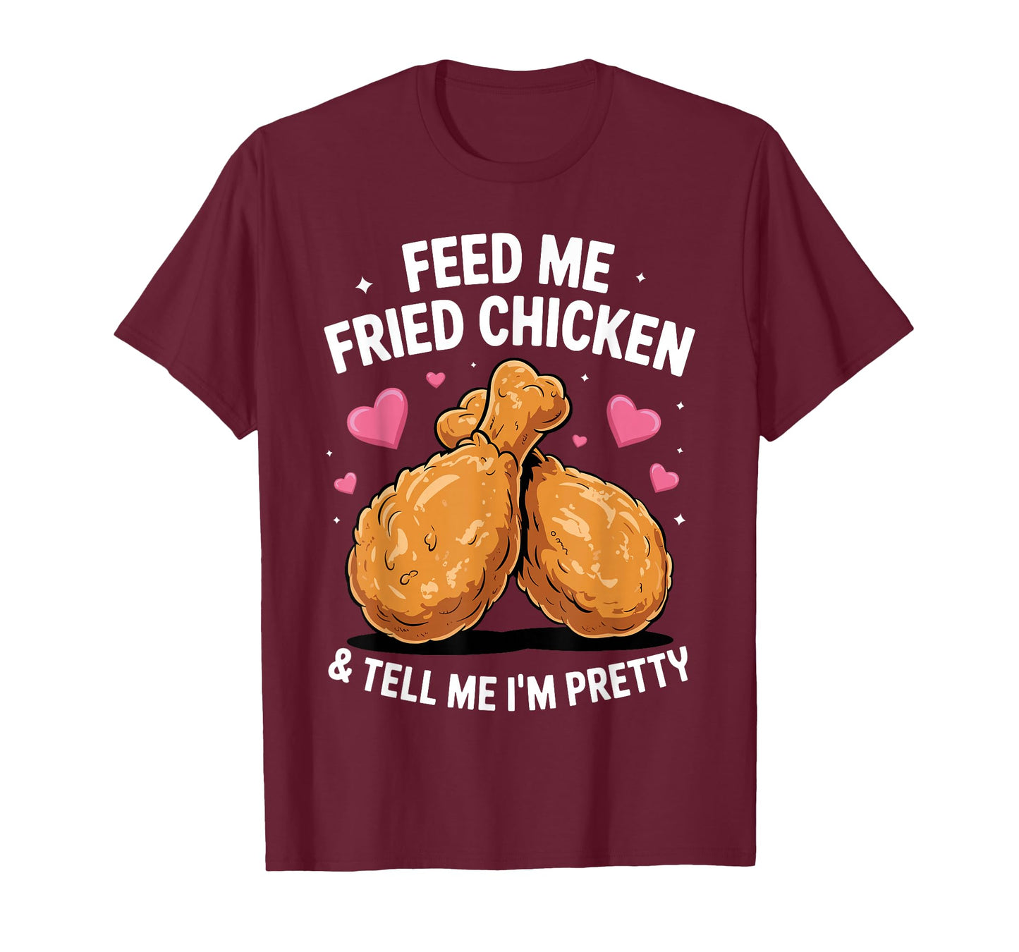 Fried Chicken Art for Men Women Kids Fast Food Fried Chicken T-Shirt