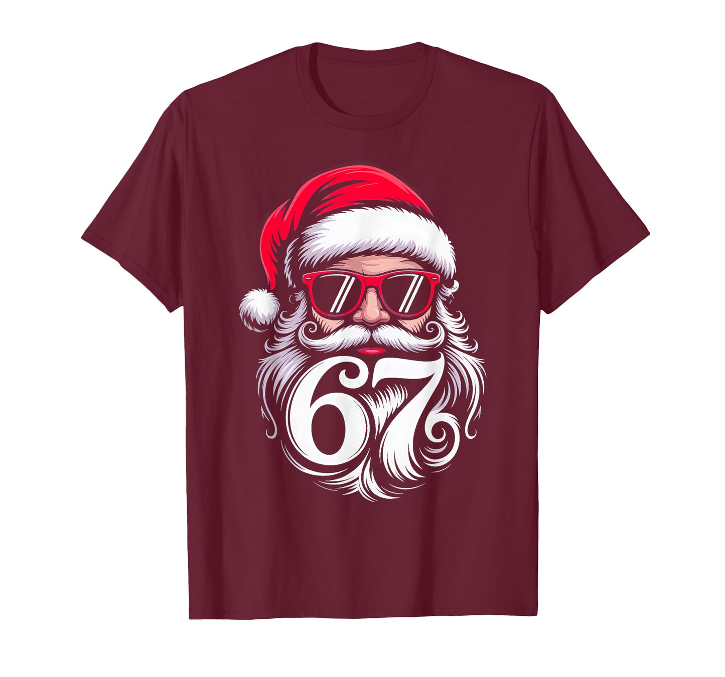 6 7 Christmas 67 Santa Six Seven T-Shirt