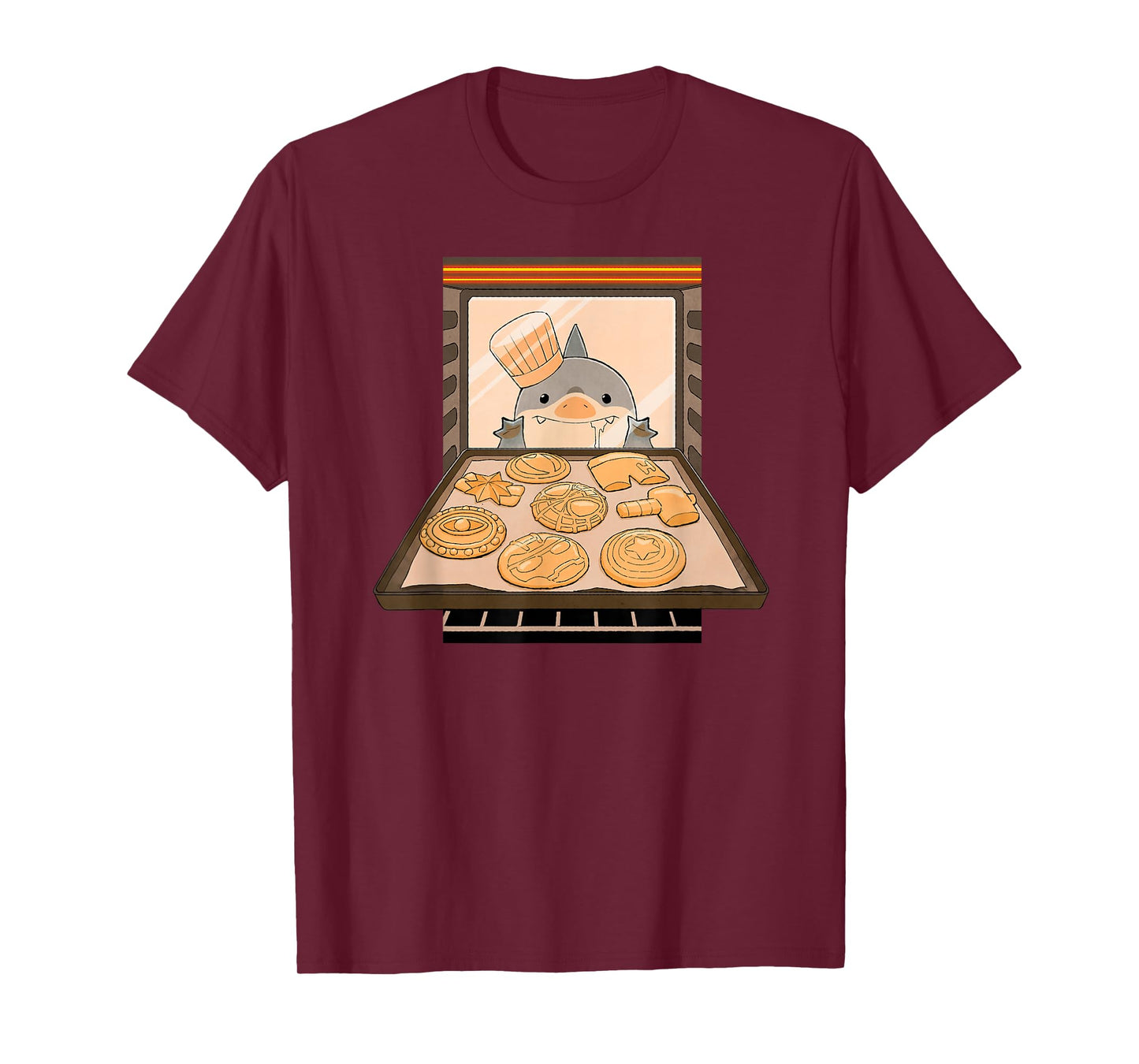 Marvel Jeff The Land Shark Baking Cookies T-Shirt