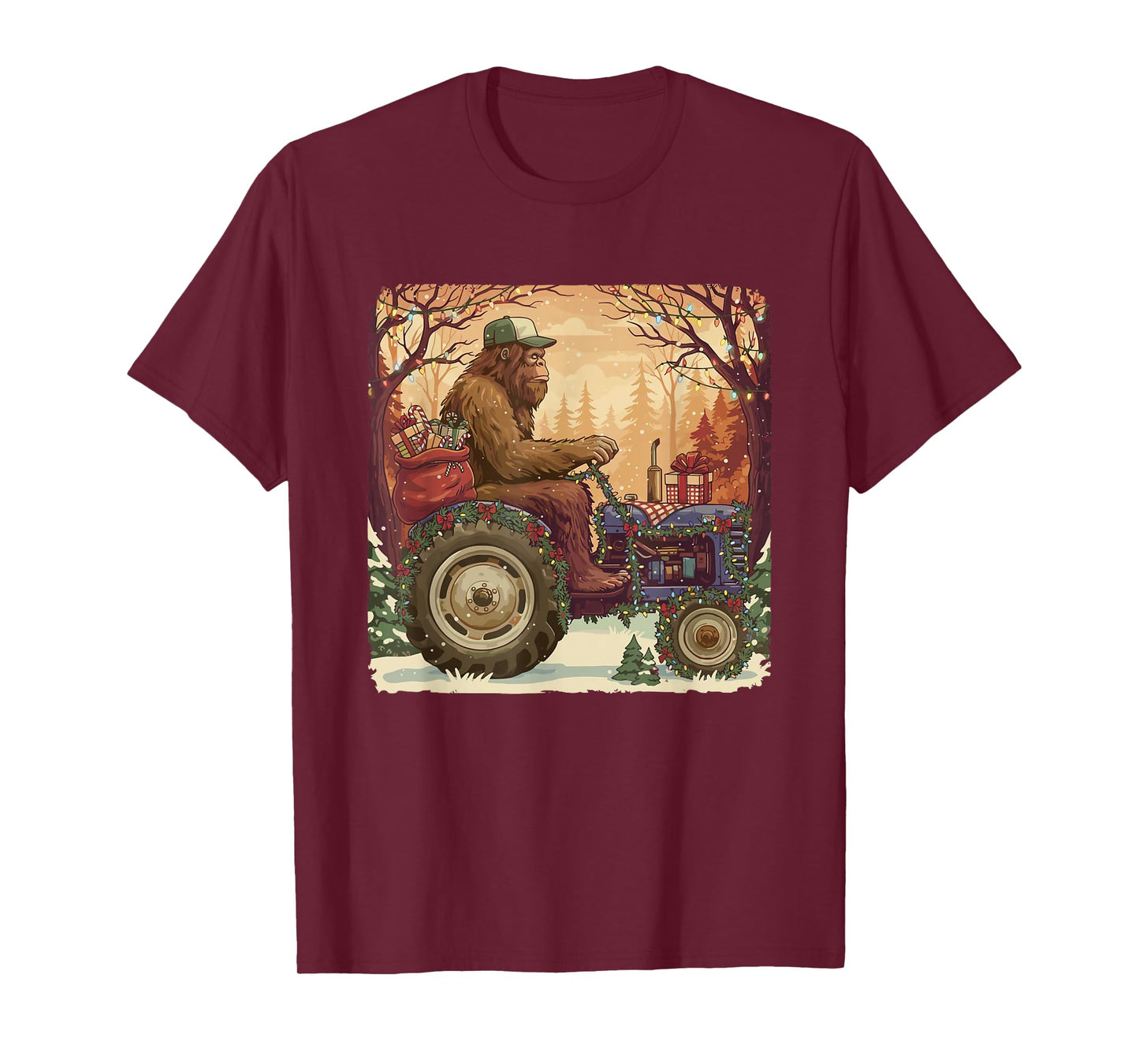Tractor Rancher Farm Dad Distressed Funny Farmer Christmas T-Shirt