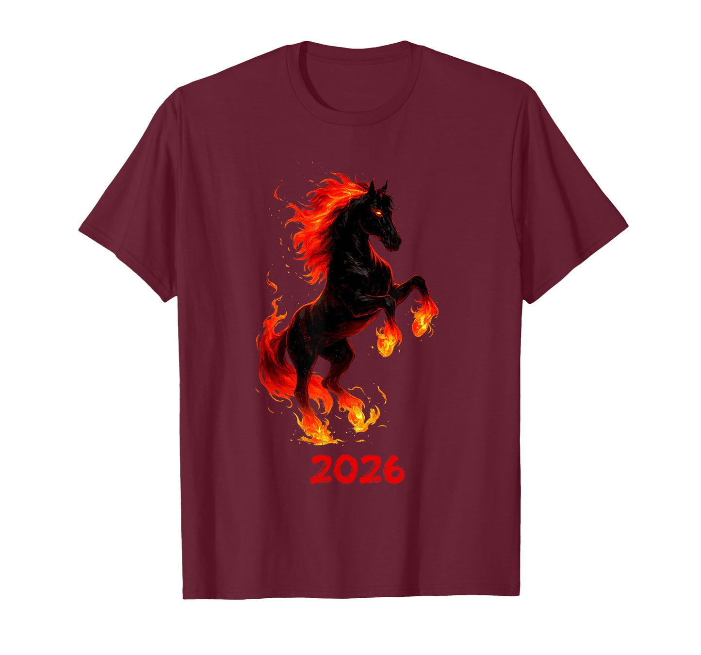 Fire Horse 2026 Year of The Horse Chinese New Year T-Shirt
