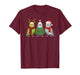 Retro Christmas Budgerigar Budgie Bird Santa Reindeer T-Shirt