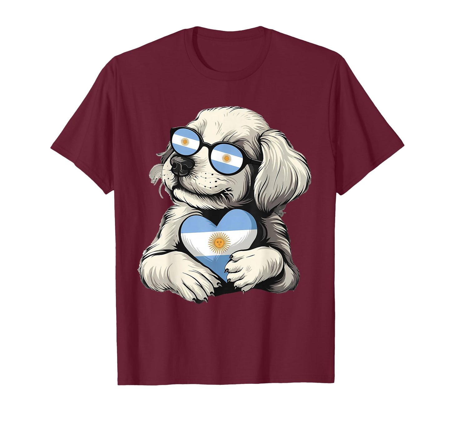Argentina Pride Dog Argentinian Flag T-Shirt