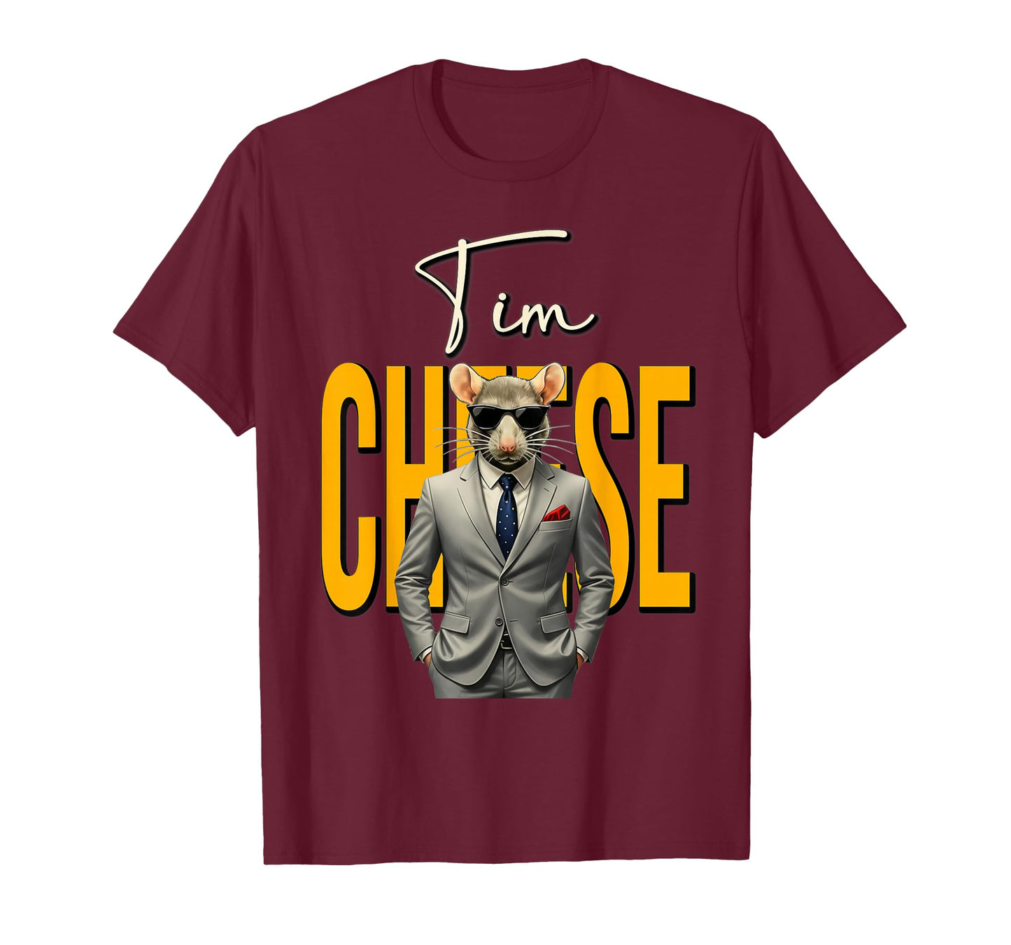 Tim Cheese - Funny Secret Agent Mouse Brainrot Kids Gaming T-Shirt