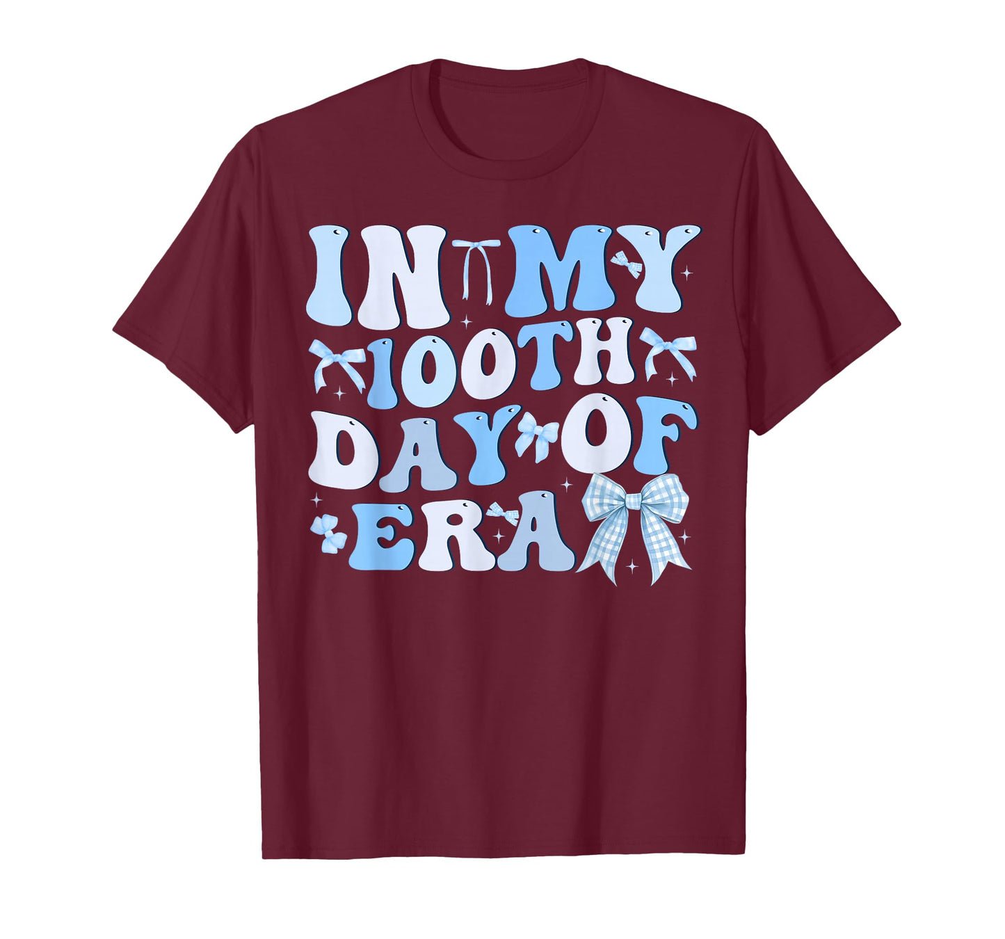 in My 100th Day of School Era Coquette Bow Girl Women Kid T-Shirt