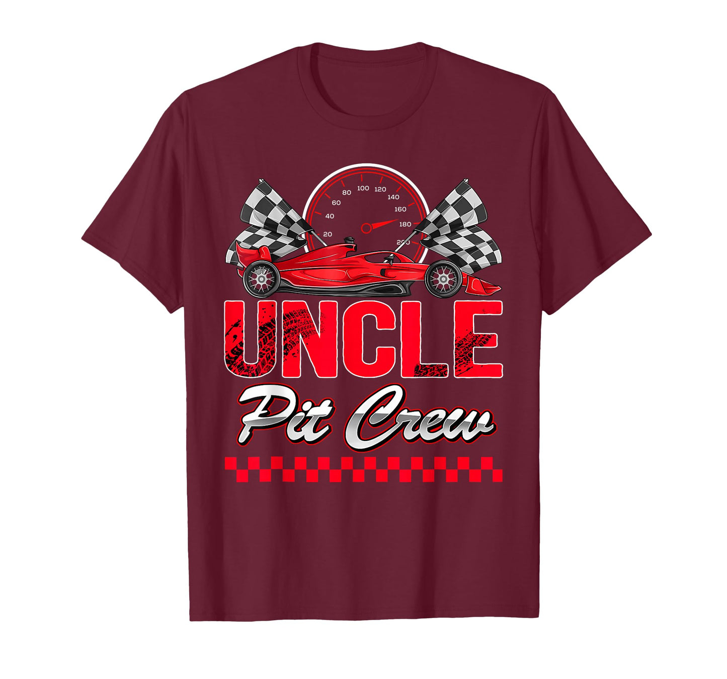 Uncle Pit Crew Racing Family Race Car Birthday Boy T-Shirt