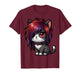 Funny Cat Goth Girl Emo Gothic Kitty Kawaii Kids Boys T-Shirt