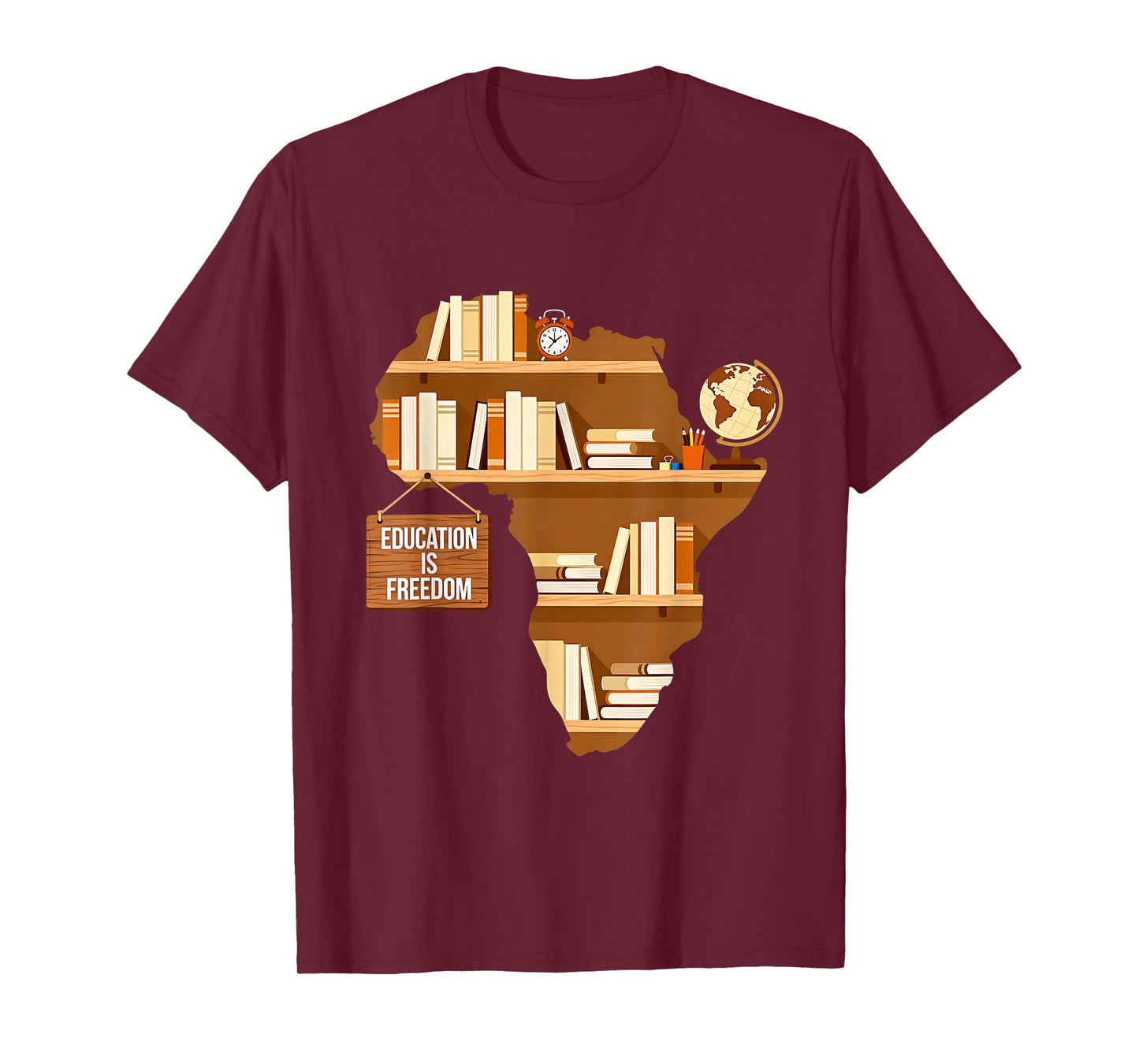 Education is Freedom Black History Month African American T-Shirt