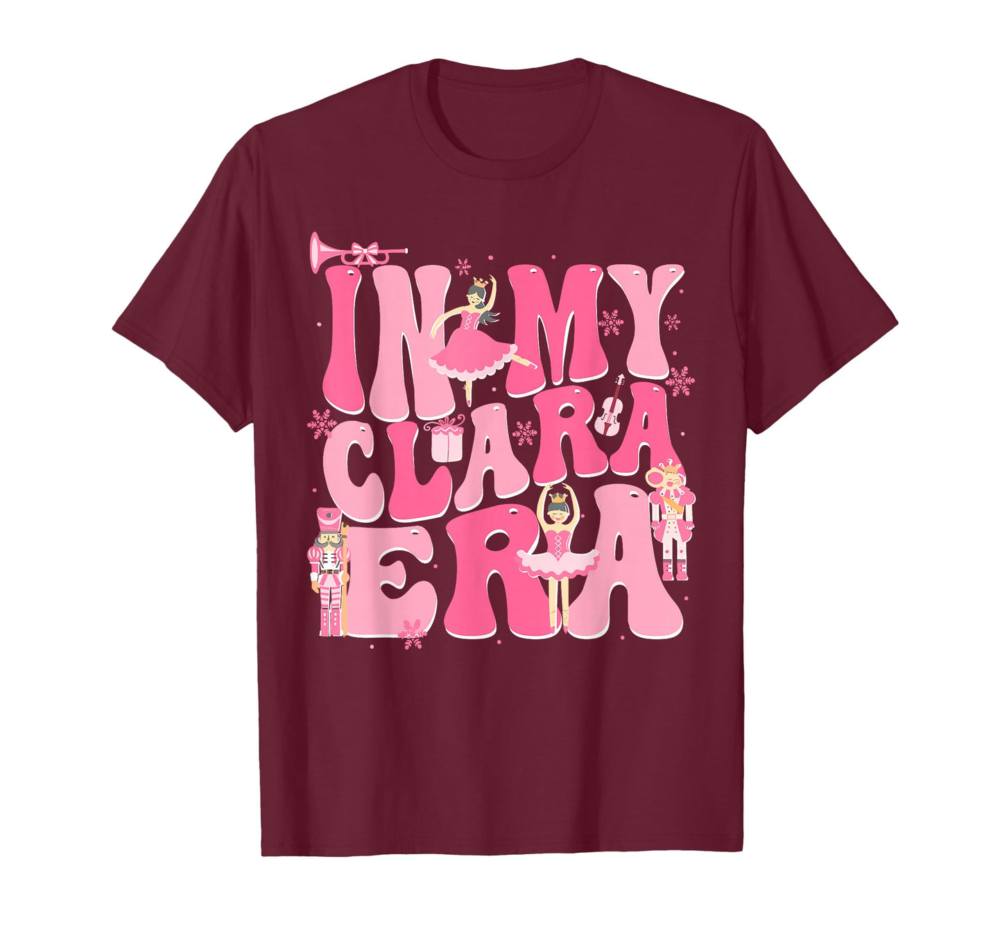 Coquette in My Clara Era Christmas Nutcracker Merry Xmas Kid T-Shirt