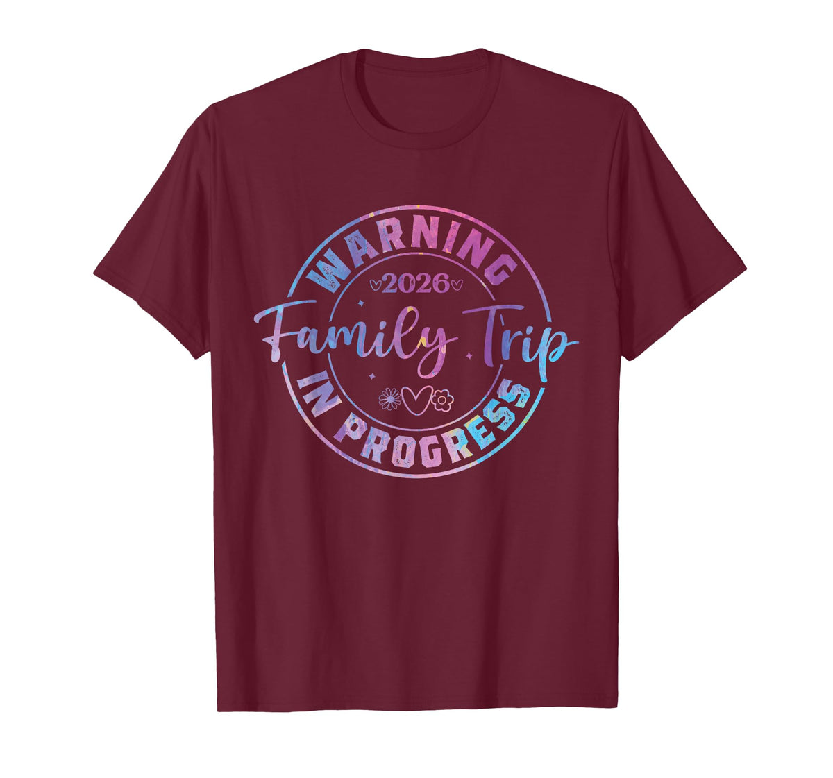 Warning Family Trip in Progress 2026 T-Shirt