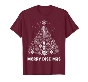 Snowflake Spine Christmas Tree Doctor Chiropractic Xmas T-Shirt