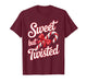 Sweet But Twisted Candy Cane Funny Christmas T-Shirt